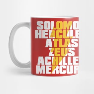 Shazam Name of Gods T-Shirts Mug